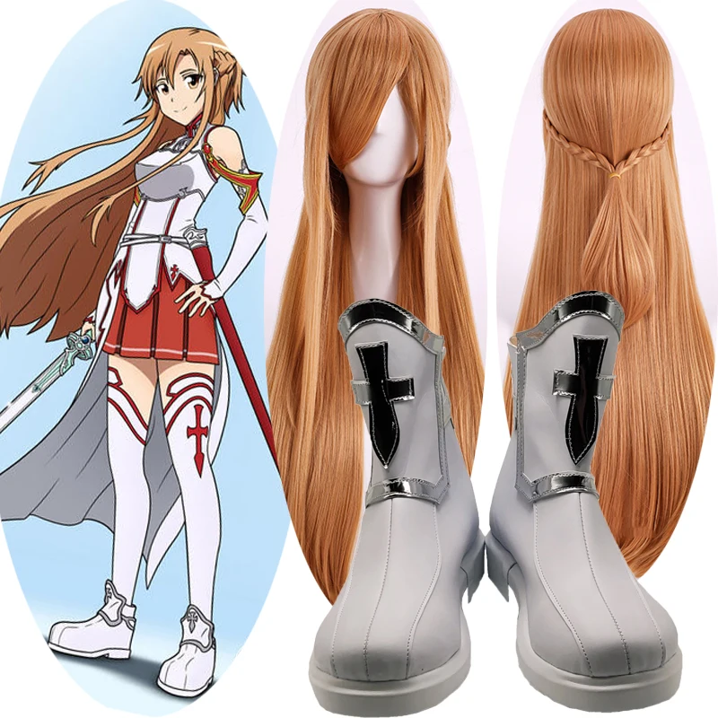 Anime Sword Art Online Asuna Yuuki Dress Cosplay shoes withe Boots for Halloween SAO Asuna Battle Suit Outfits Full Set with Wig
Anime Sword Art Online Asuna Yuuki Dress Cosplay shoes withe Boots for Halloween SAO Asuna Battle Suit Outfits Full Set with Wig