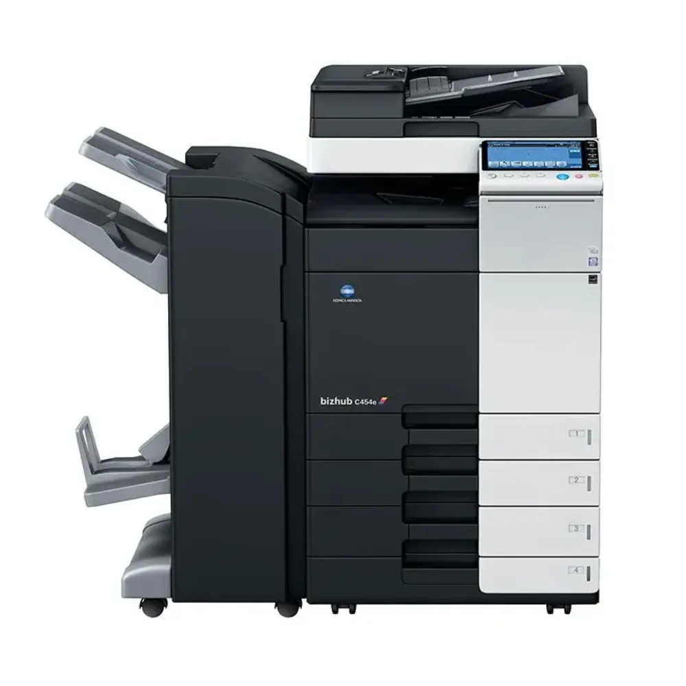 

how sale Compatible Konica Minolta bizhub C454 c454e 454e 454 110V Photocopy machine printer mfp office printer scanner copier
