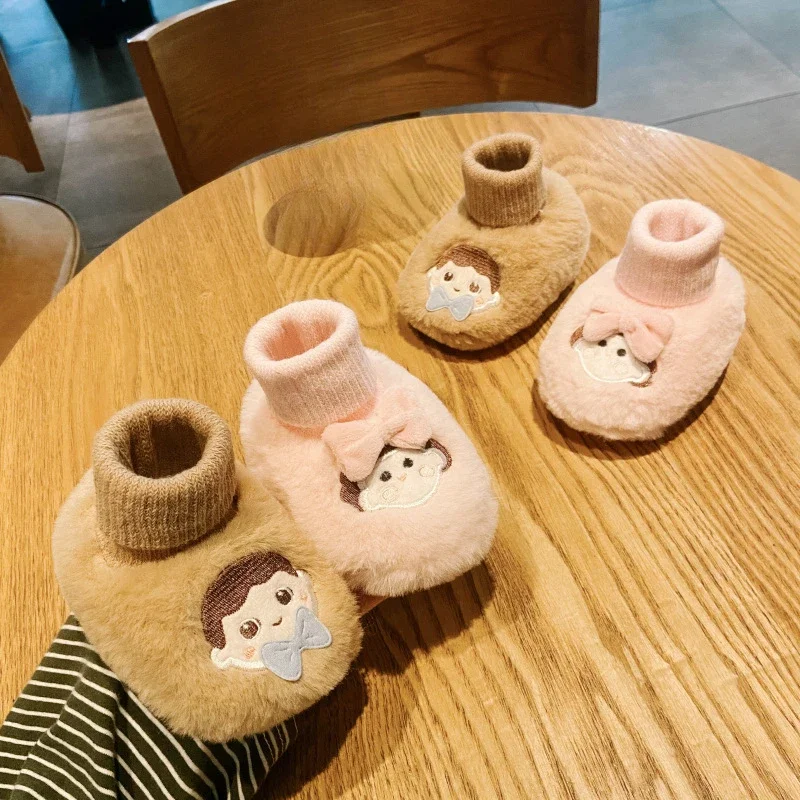 

Baby Shoes and Socks Are 6 To 12 Months Old 0 To 1 Year Old and Dont Fall Off in Autumn and Winter Keep Warm Boys and Girls