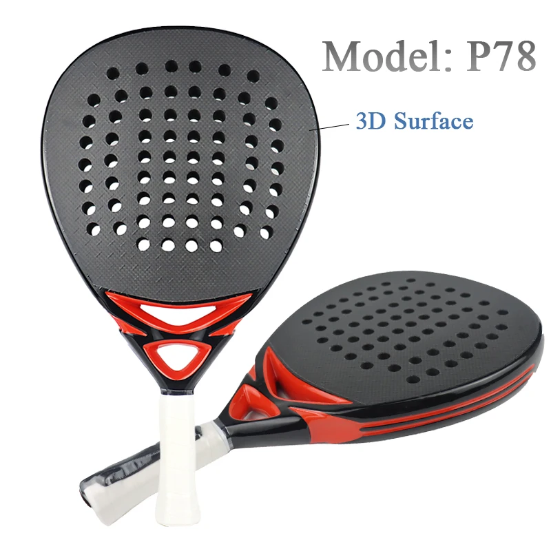 Padel Racket 3K/12K/18K/Kevlar Carbon Fiber with Eva Soft Memory Foam Core Rough Surface High Balance For Training Accessories
Padel Racket 3K/12K/18K/Kevlar Carbon Fiber with Eva Soft Memory Foam Core Rough Surface High Balance For Training Accessories