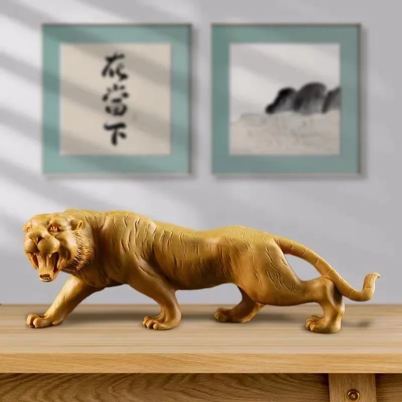 Wood Carving Animal Tiger Small Statue Solid Wood Art Carving Domineering Home Room office Decoration Desktop Artwork
Wood Carving Animal Tiger Small Statue Solid Wood Art Carving Domineering Home Room office Decoration Desktop Artwork