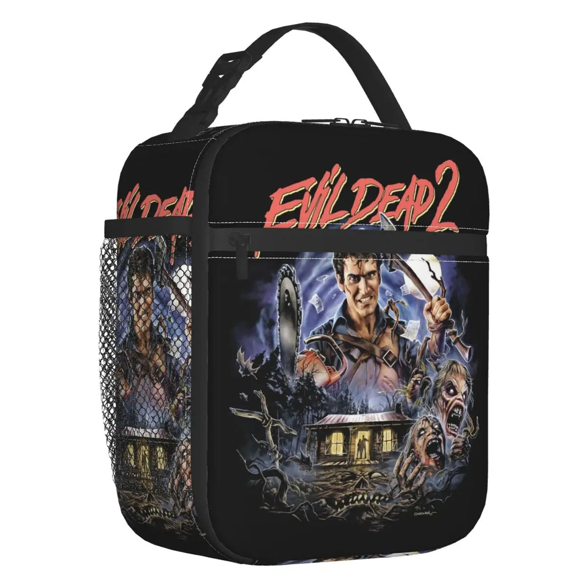 

Evil Dead Insulated Lunch Bags for Women Supernatural Horror Movie Portable Thermal Cooler Bento Box School