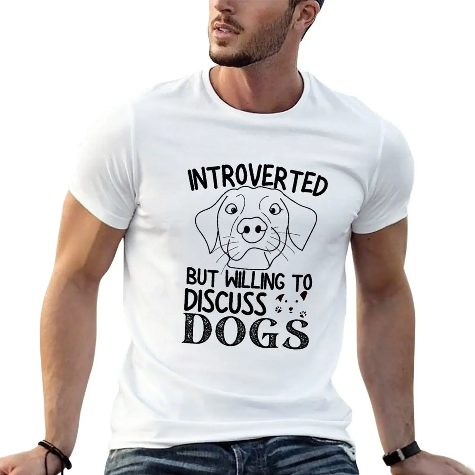 Introverted But Willing To Discuss Dogs T-Shirt sweat hippie clothes customs design your own fitted t shirts for men
Introverted But Willing To Discuss Dogs T-Shirt sweat hippie clothes customs design your own fitted t shirts for men