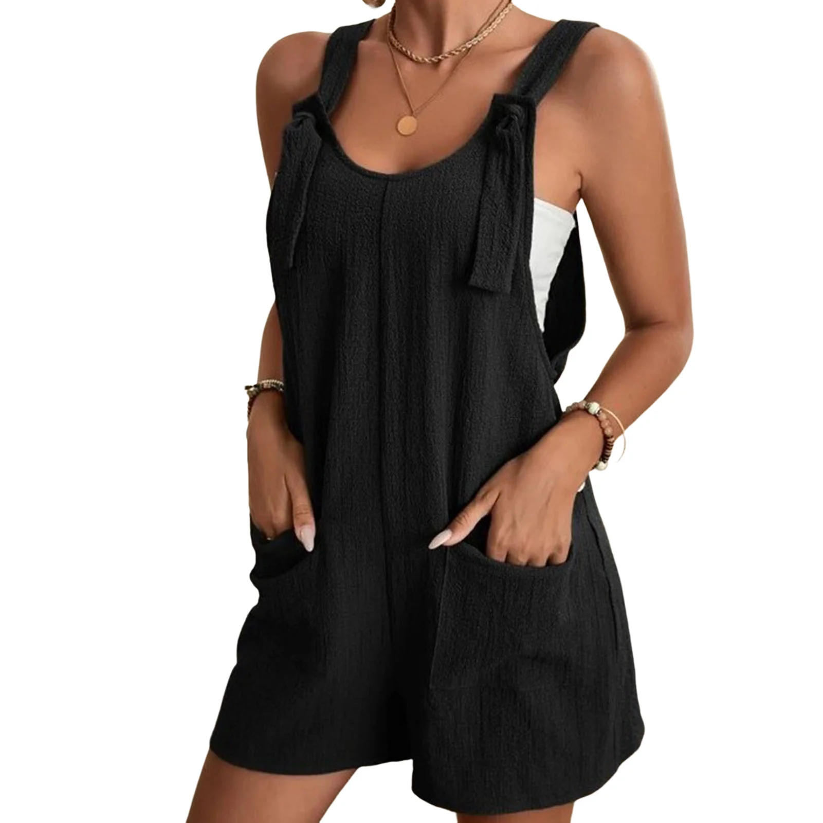 Women's Wide-Leg Shorts Jumpsuit Comfortable Casual Suspender Shorts for Girls Female Women Daily Wear
Women's Wide-Leg Shorts Jumpsuit Comfortable Casual Suspender Shorts for Girls Female Women Daily Wear