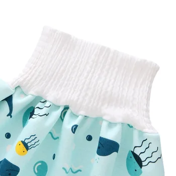 2 in 1 아기 훈련 바지, 흡수성 반바지, 기저귀 매트 커버, 수면 침대 옷 상품 이미지