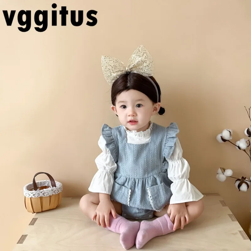 Korean Style New Spring Autumn Baby Girl Sets Long Bishop Sleeve Solid Color T-shirt Striped Bishop Sleeve Bodysuit H7065
Korean Style New Spring Autumn Baby Girl Sets Long Bishop Sleeve Solid Color T-shirt Striped Bishop Sleeve Bodysuit H7065