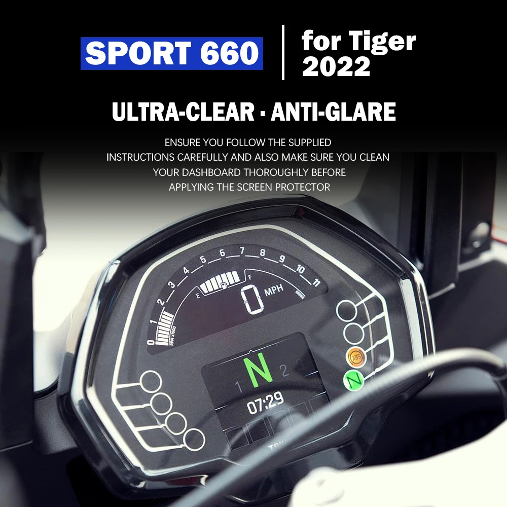 for Tiger Sport 660 2022 Accessories for Tiger660 Motorcycle Ultra-clear Anti-glare Scratch Cluster Screen TFT LCD Protection
for Tiger Sport 660 2022 Accessories for Tiger660 Motorcycle Ultra-clear Anti-glare Scratch Cluster Screen TFT LCD Protection