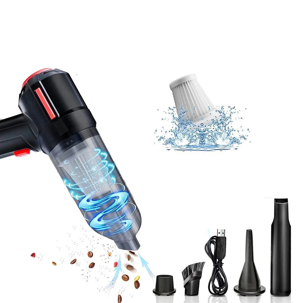 Compressed Air Duster Rechargeable Mini Vacuum Cleaner , 6000 PA, Dust Off for Computer, Keyboard ,Laptop, Car Cleaner
Compressed Air Duster Rechargeable Mini Vacuum Cleaner , 6000 PA, Dust Off for Computer, Keyboard ,Laptop, Car Cleaner