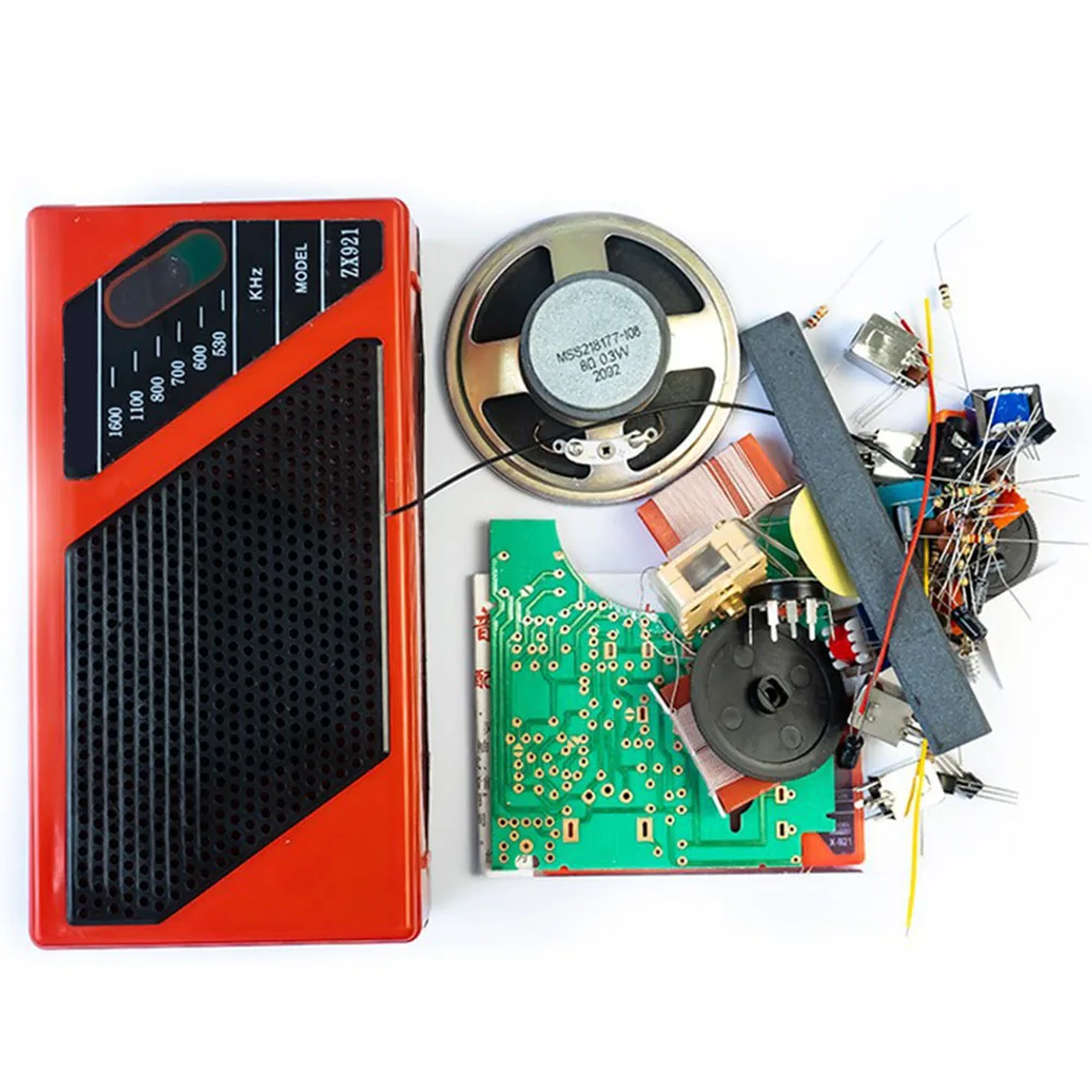 Durable Radio Kit 921 Eight-Tube Radio 530-1605KHz DIY Welding Process Electronics Production Kit Exercise Parts
Durable Radio Kit 921 Eight-Tube Radio 530-1605KHz DIY Welding Process Electronics Production Kit Exercise Parts