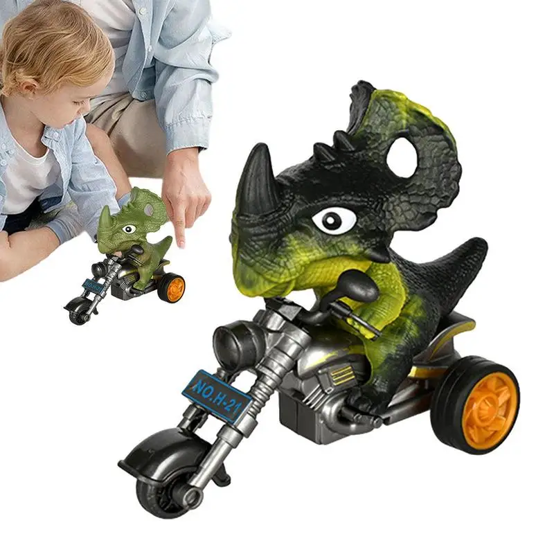 

Dinosaur Toy Cars Friction Powered Motorcycle Game Safe And Educational Dinosaur Simulation Toy Car For Boys Girls Kids Age 3