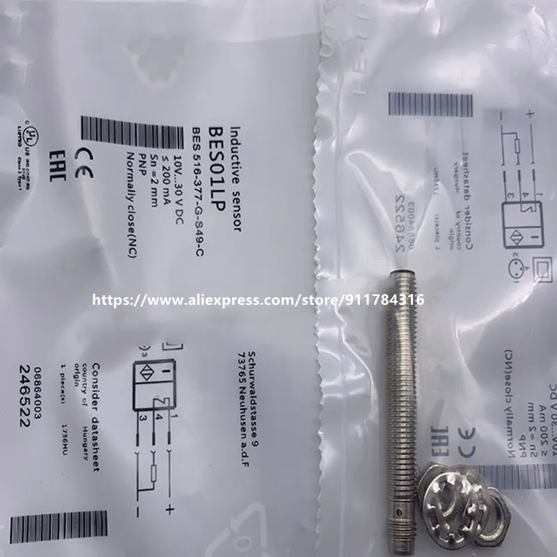 Новый высококачественный фотоэлектрический переключатель Balluff BES 516-377-S49-C BES 516-377-G-E5-C-S49, 3 шт.
Новый высококачественный фотоэлектрический переключатель Balluff BES 516-377-S49-C BES 516-377-G-E5-C-S49, 3 шт.