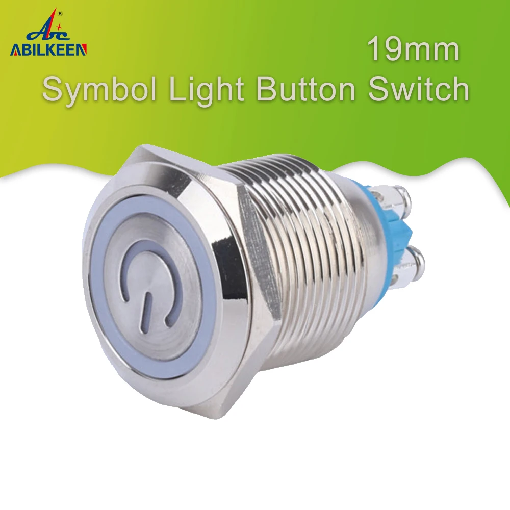 50pcs 19mm Metal Screw Waterproof 1NO Flat head Momentary Self-Locking Push Button Switch Ring+Power symbol White Reset Switch
50pcs 19mm Metal Screw Waterproof 1NO Flat head Momentary Self-Locking Push Button Switch Ring+Power symbol White Reset Switch