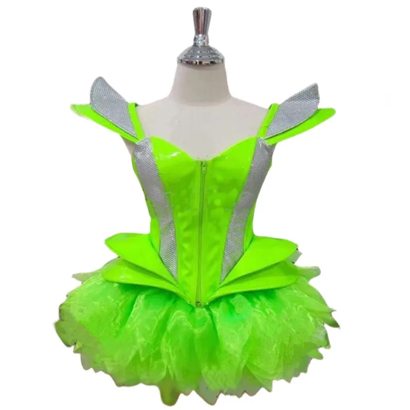 Bar Concert Singer Singer Performance Prop Dance Costume Fry Shoulder Bubble Mini Dress Women Dancer Team Party Show Clothes
Bar Concert Singer Singer Performance Prop Dance Costume Fry Shoulder Bubble Mini Dress Women Dancer Team Party Show Clothes