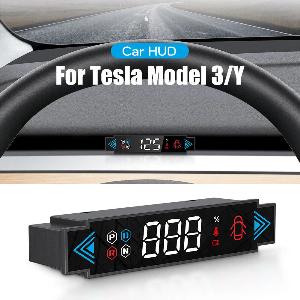 Car HUD Head Up Display LCD Display Speedometer OBD2 Power Turn Signal Supply Real-time Display For Tesla Model 3/Y 2019-2023
Car HUD Head Up Display LCD Display Speedometer OBD2 Power Turn Signal Supply Real-time Display For Tesla Model 3/Y 2019-2023