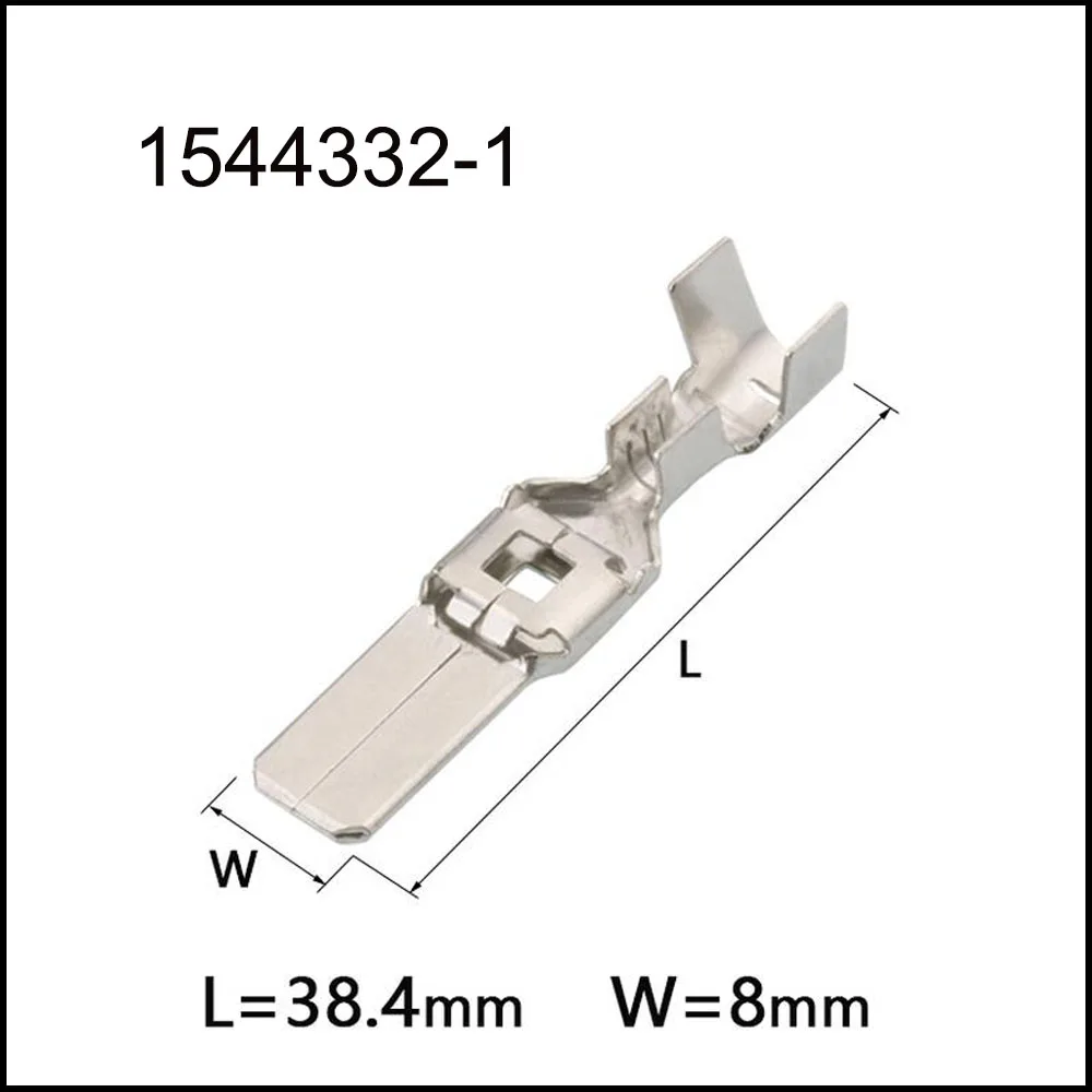 

500PCS 1544332-1 New energy auto connector Terminal brass pin Waterproof harness terminal cable socket