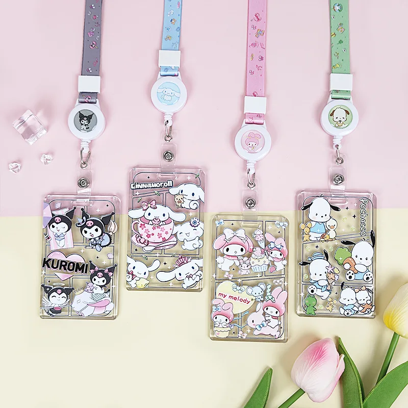 Kawaii Sanrio Kuromi Cinnamoroll Cartoon Key Chain Pendant Bus Card Holder Lanyard Retractable Buckle Student Supplies Girl Gift
Kawaii Sanrio Kuromi Cinnamoroll Cartoon Key Chain Pendant Bus Card Holder Lanyard Retractable Buckle Student Supplies Girl Gift