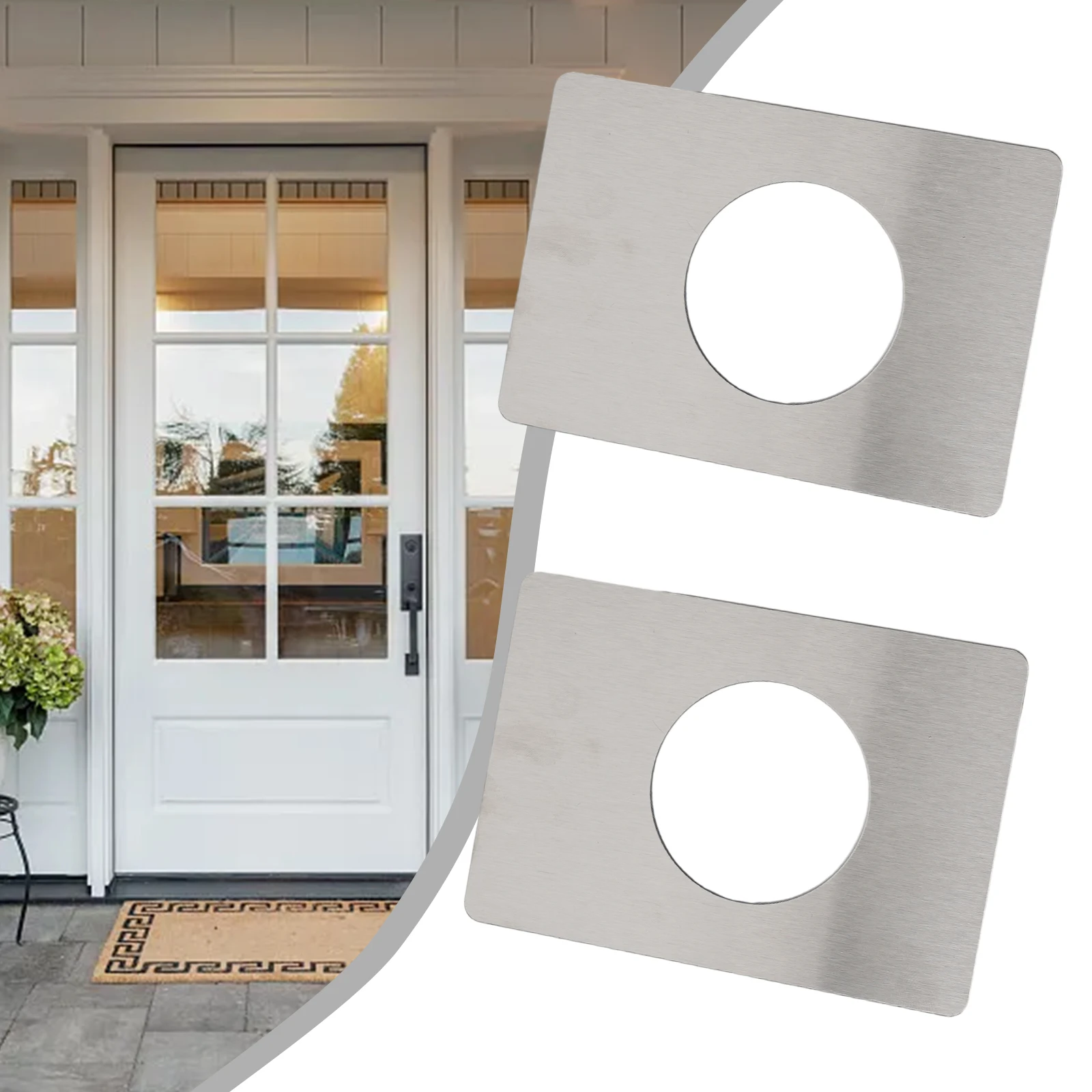 2Pcs Universal Stainless Steel Plate Repair Doors Deadbolt Door Knob Circular Lock Reinforced Installation Plate Hardware
2Pcs Universal Stainless Steel Plate Repair Doors Deadbolt Door Knob Circular Lock Reinforced Installation Plate Hardware