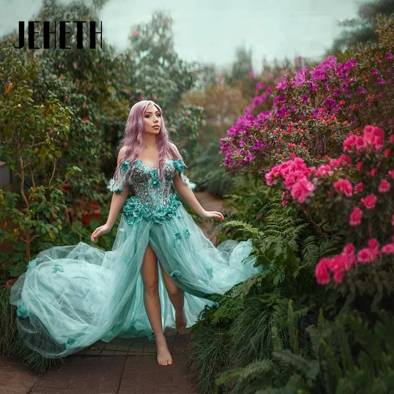 JEHETH Off-Shoulder Applique Evening Dress 2023 A-Line Crystals Tulle Split Side Floor Length Party Prom Ball Gown Custom Made
JEHETH Off-Shoulder Applique Evening Dress 2023 A-Line Crystals Tulle Split Side Floor Length Party Prom Ball Gown Custom Made