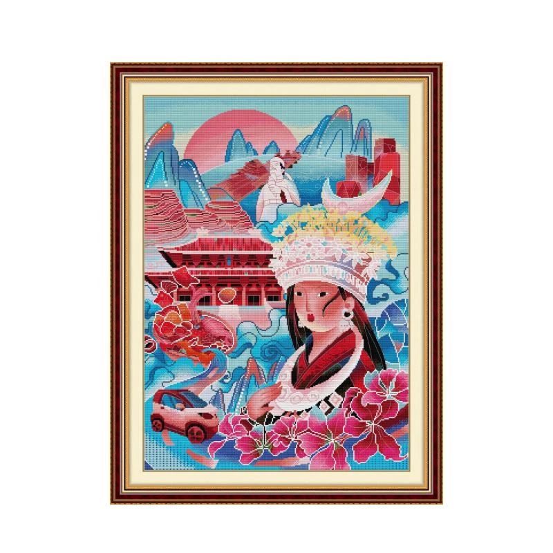 Набор для вышивки крестиком Bauhinia Dragon City, 14ct 11ct, печать на холсте, ручная вышивка крестиком, вышивка ручной работы
Набор для вышивки крестиком Bauhinia Dragon City, 14ct 11ct, печать на холсте, ручная вышивка крестиком, вышивка ручной работы