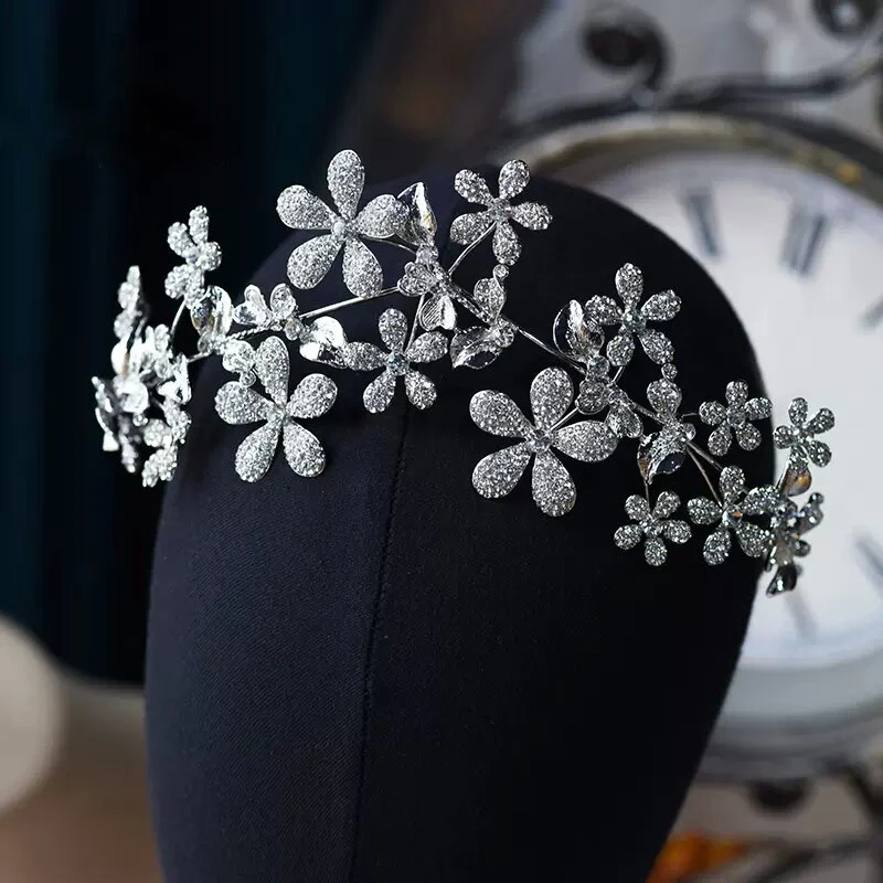 

Luxury Irregular Headband Wedding Crown Hair Accessories for Women Bridal Crystal Baroque Rhinestone Hairband Prom Jewelry
