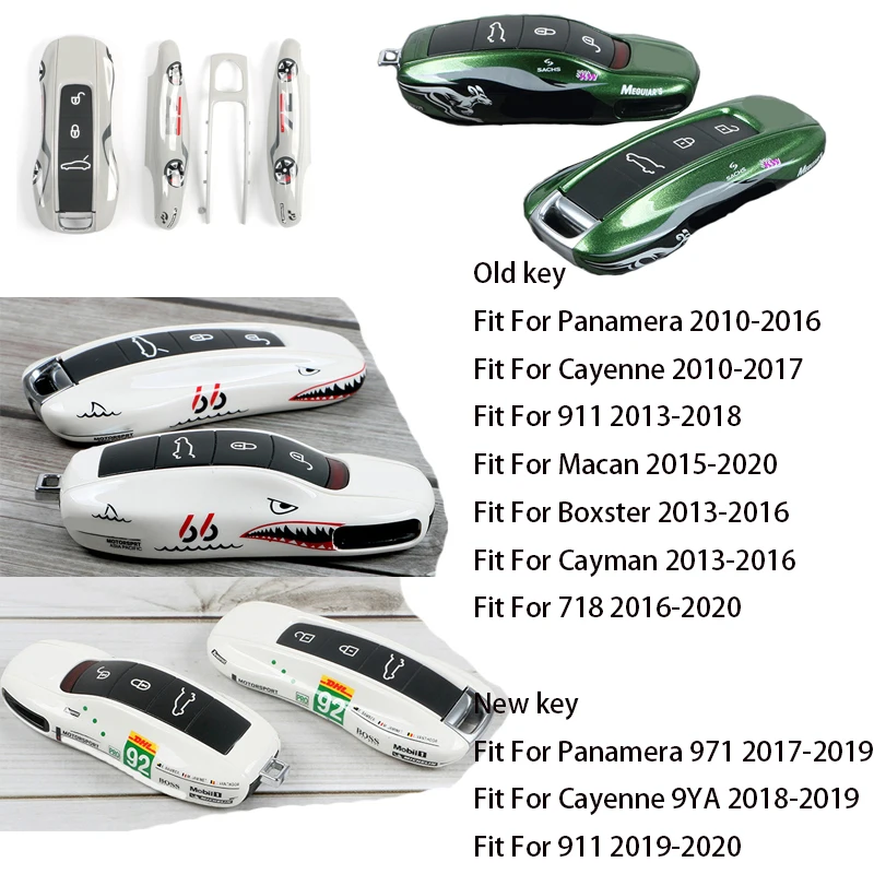 Защитный чехол для ключей для Porsche Cayenne 9ya Panamera 971 911 Macan Boxster Carman, чехол для пульта дистанционного управления сигнализацией без ключа, сменный жесткий корпус
Защитный чехол для ключей для Porsche Cayenne 9ya Panamera 971 911 Macan Boxster Carman, чехол для пульта дистанционного управления сигнализацией без ключа, сменный жесткий корпус