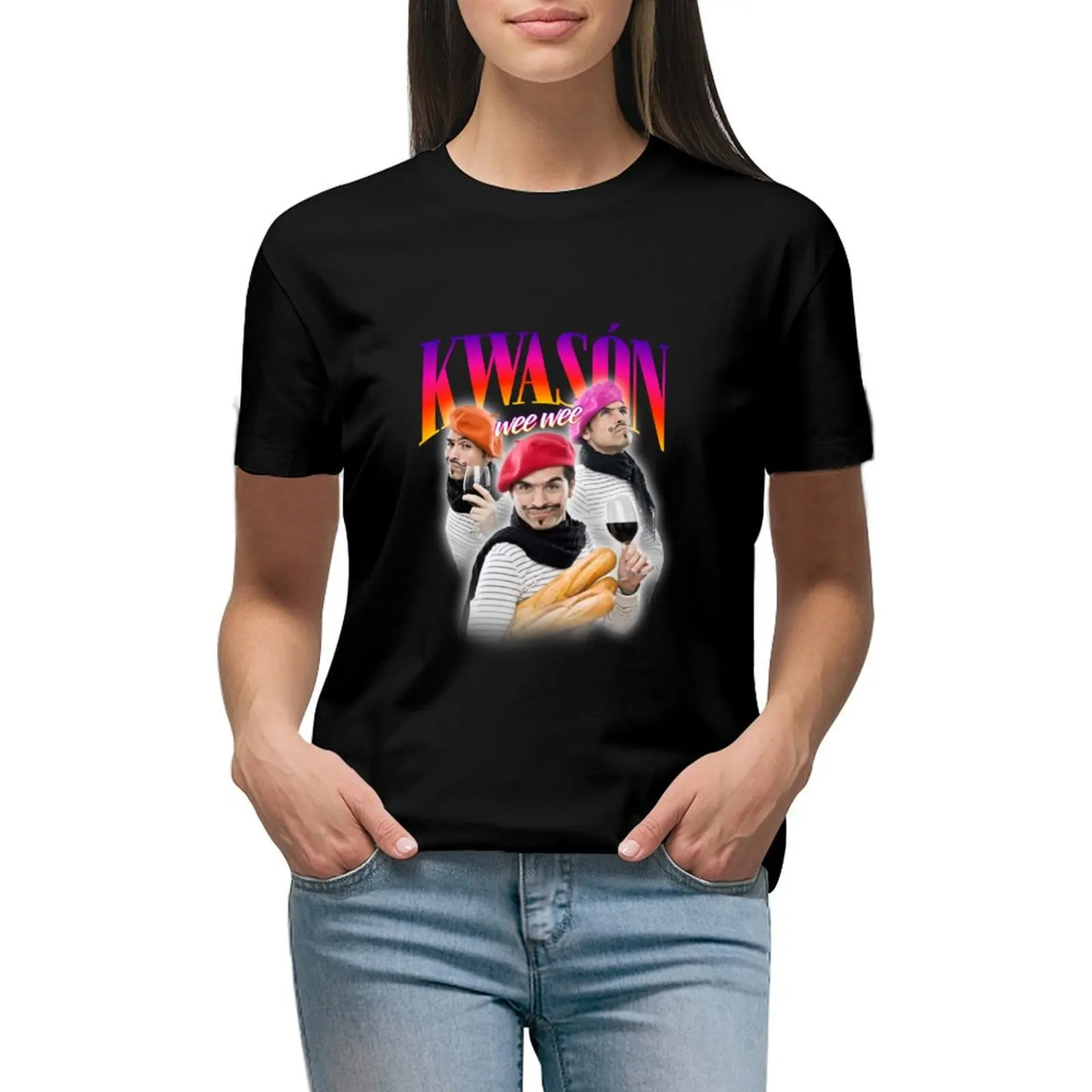 kwason (croissant) - the most french design T-Shirt plus size tops summer top quick-drying lady clothes tops for Women
kwason (croissant) - the most french design T-Shirt plus size tops summer top quick-drying lady clothes tops for Women