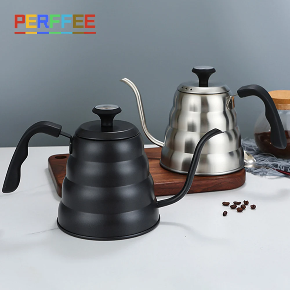 1L/1.2L Stainless Steel Coffee Kettle Gooseneck Thin Spout Coffee Drip Kettle with Thermometer Pour Over Coffee Pot Kettle
1L/1.2L Stainless Steel Coffee Kettle Gooseneck Thin Spout Coffee Drip Kettle with Thermometer Pour Over Coffee Pot Kettle