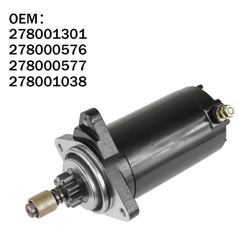 

12V Starter Motor For Rotax Marine BRP Engine 278001301 278001038 278000576 278000577 Replacement