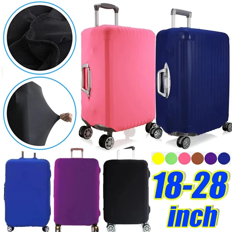 Solid Colors Travel Luggage Cover Elastic Baggage Cover Suitcase Protector For 18 To 28 Inch Travels Luggage Supplies Dust Cover 
Solid Colors Travel Luggage Cover Elastic Baggage Cover Suitcase Protector For 18 To 28 Inch Travels Luggage Supplies Dust Cover
