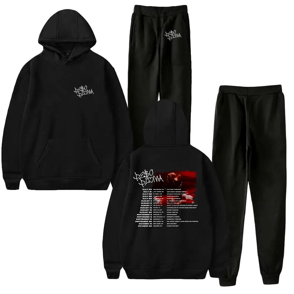 Peso Pluma Hoodie Jogger Pants Fashion Two Piece Set Sweatshirts+Sweatpants 2023 World Tour Hip Hop Rapper Women Men's Set
Peso Pluma Hoodie Jogger Pants Fashion Two Piece Set Sweatshirts+Sweatpants 2023 World Tour Hip Hop Rapper Women Men's Set