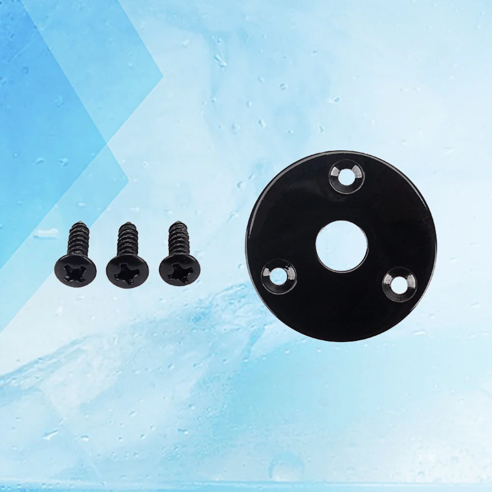 

1/4 Inch Guitar Jack Plate Indented Guitar Pickup Output Input Jack Socket Plate Metal Jack Plate With Screw for E-Guitar Bass