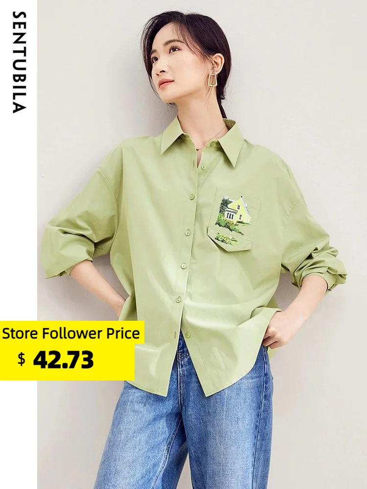 Sentubila Autumn Casual Shirts For Women 2023 Office Lady Fashion Chiffon Blouse Female Elegant Soft Long Sleeve Tops 133C50738
Sentubila Autumn Casual Shirts For Women 2023 Office Lady Fashion Chiffon Blouse Female Elegant Soft Long Sleeve Tops 133C50738