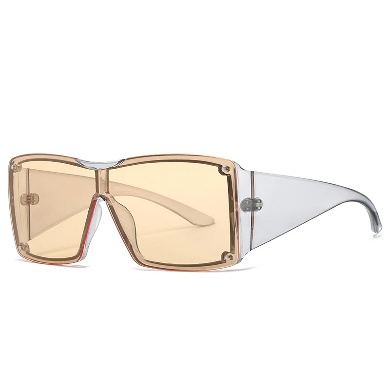 

Роскошные Брендовые женские цельные Квадратные Солнцезащитные очки индивидуальная черная оправа градиентные серые линзы Женские повседневные очки UV400
