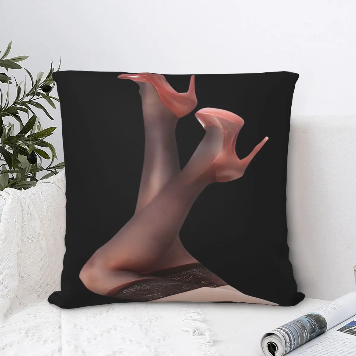 Sexy Stockings And High Heels Square Pillowcase Polyester Pillow Cover Velvet Cushion Decor Comfort Throw Pillow for home sofa
Sexy Stockings And High Heels Square Pillowcase Polyester Pillow Cover Velvet Cushion Decor Comfort Throw Pillow for home sofa