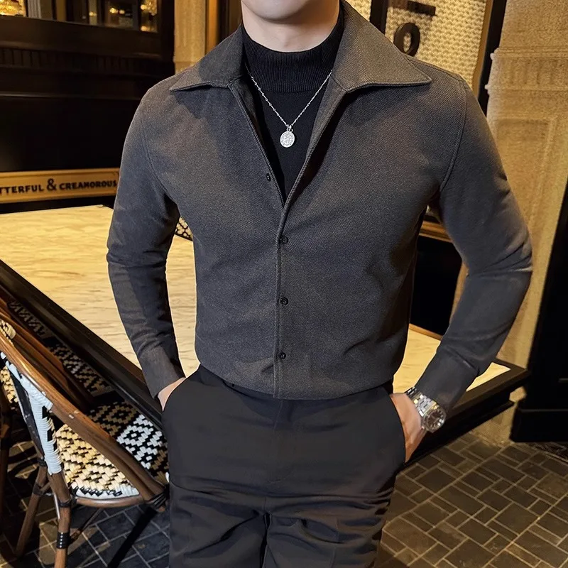 2023 Autumn Winter Thickened Warm Shirt Men Long Sleeve Slim Fit Casual Business Dress Shirts High Quality Social Chemise Homme
2023 Autumn Winter Thickened Warm Shirt Men Long Sleeve Slim Fit Casual Business Dress Shirts High Quality Social Chemise Homme