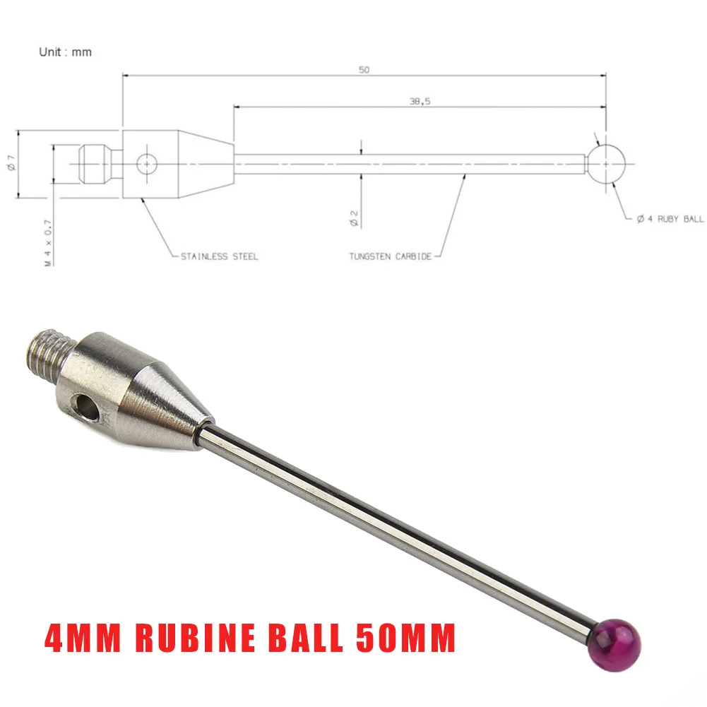 Durable High quality New Rigidity Practical Touch Probe 1pcs 50mm Long A-5003-4799 Silver Gray Styli M4 Stylus
Durable High quality New Rigidity Practical Touch Probe 1pcs 50mm Long A-5003-4799 Silver Gray Styli M4 Stylus
