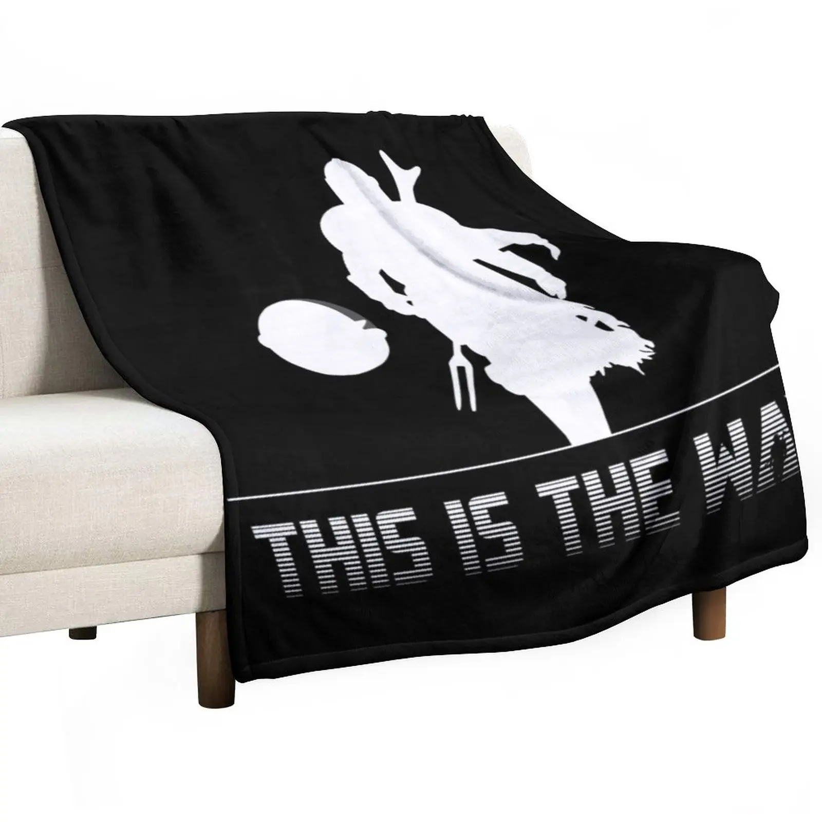 

Mando silhouette this is the way Throw Blanket Soft Bed Blankets Blankets For Sofas