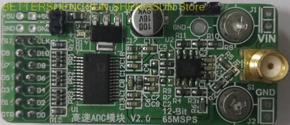 

Высокоскоростной модуль AD AD9226, модуль, параллельный, 12 бит, AD 65M, плата сбора данных FPGA