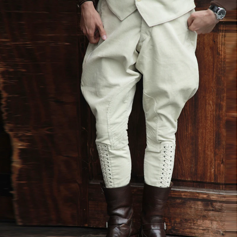 YANGHAOYUSONG Homemade Black and White Corduroy Breeches 3304YUTU&MM Men's Casual Pants
YANGHAOYUSONG Homemade Black and White Corduroy Breeches 3304YUTU&MM Men's Casual Pants