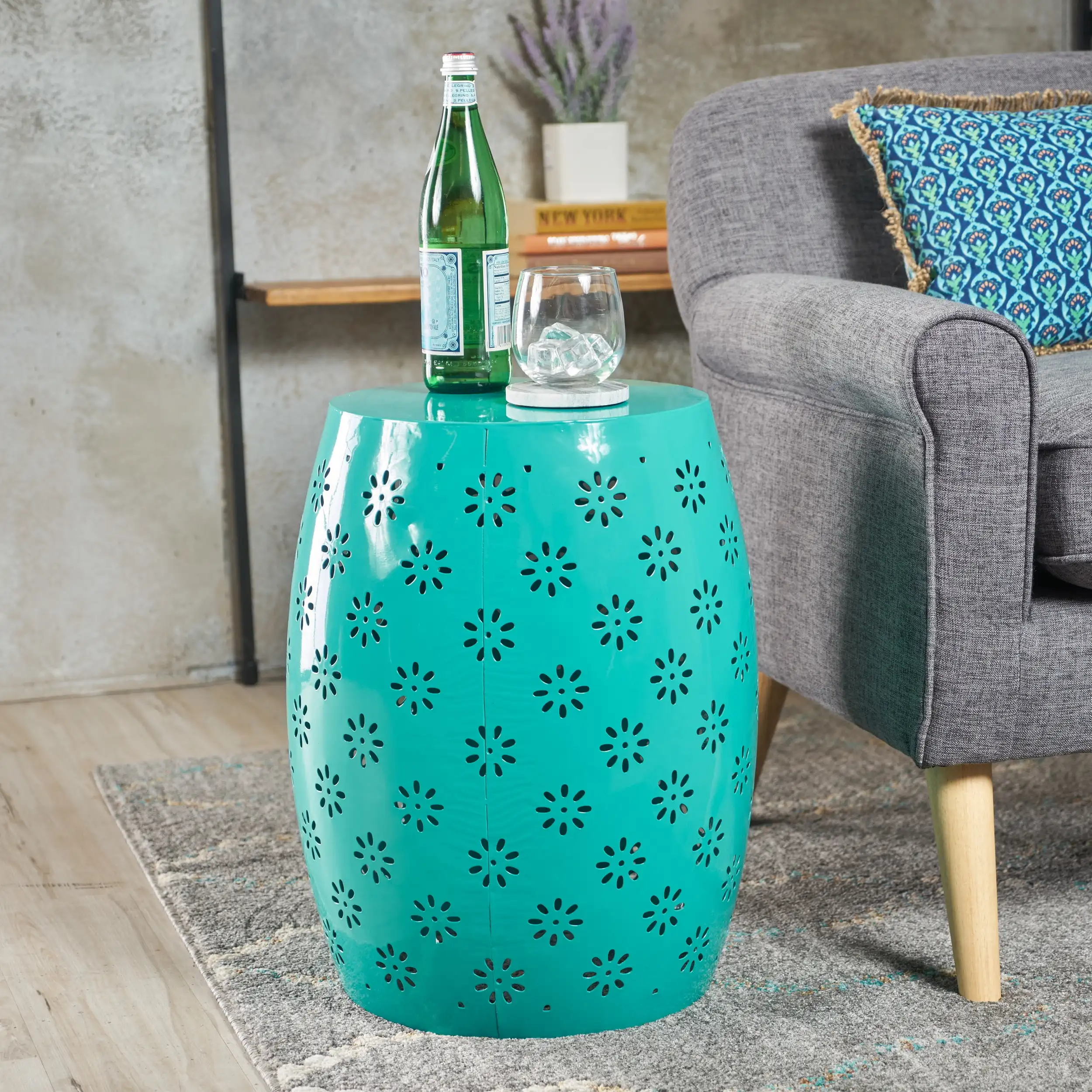 Noble House High Load-bearing Strong Stable and Durable Aarav Indoor Iron 20.47 inch Accent Table Teal
Noble House High Load-bearing Strong Stable and Durable Aarav Indoor Iron 20.47 inch Accent Table Teal