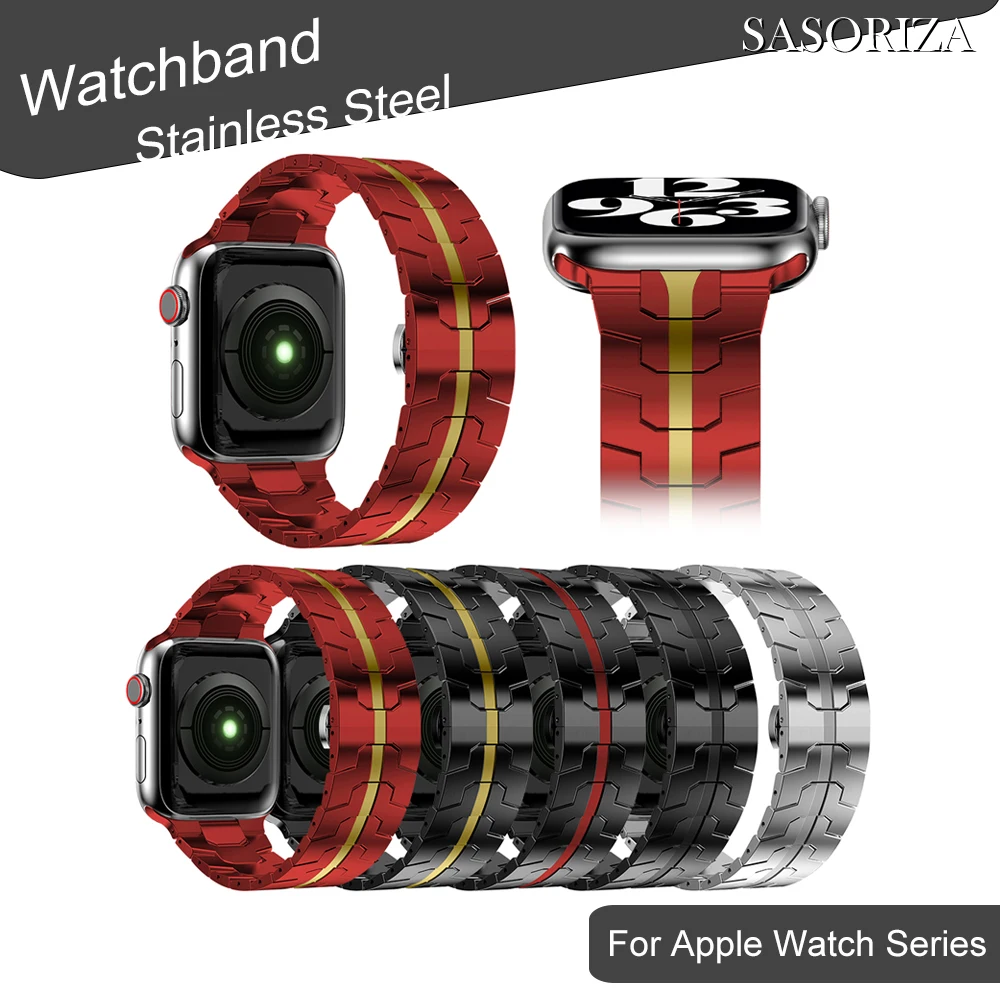 Stainless Steel Watch band For Apple Watch 1/2/3/4/5/6/7/8/Ultra 38mm 40mm 41mm 42mm 44mm 45mm 49mm Watch strap
Stainless Steel Watch band For Apple Watch 1/2/3/4/5/6/7/8/Ultra 38mm 40mm 41mm 42mm 44mm 45mm 49mm Watch strap