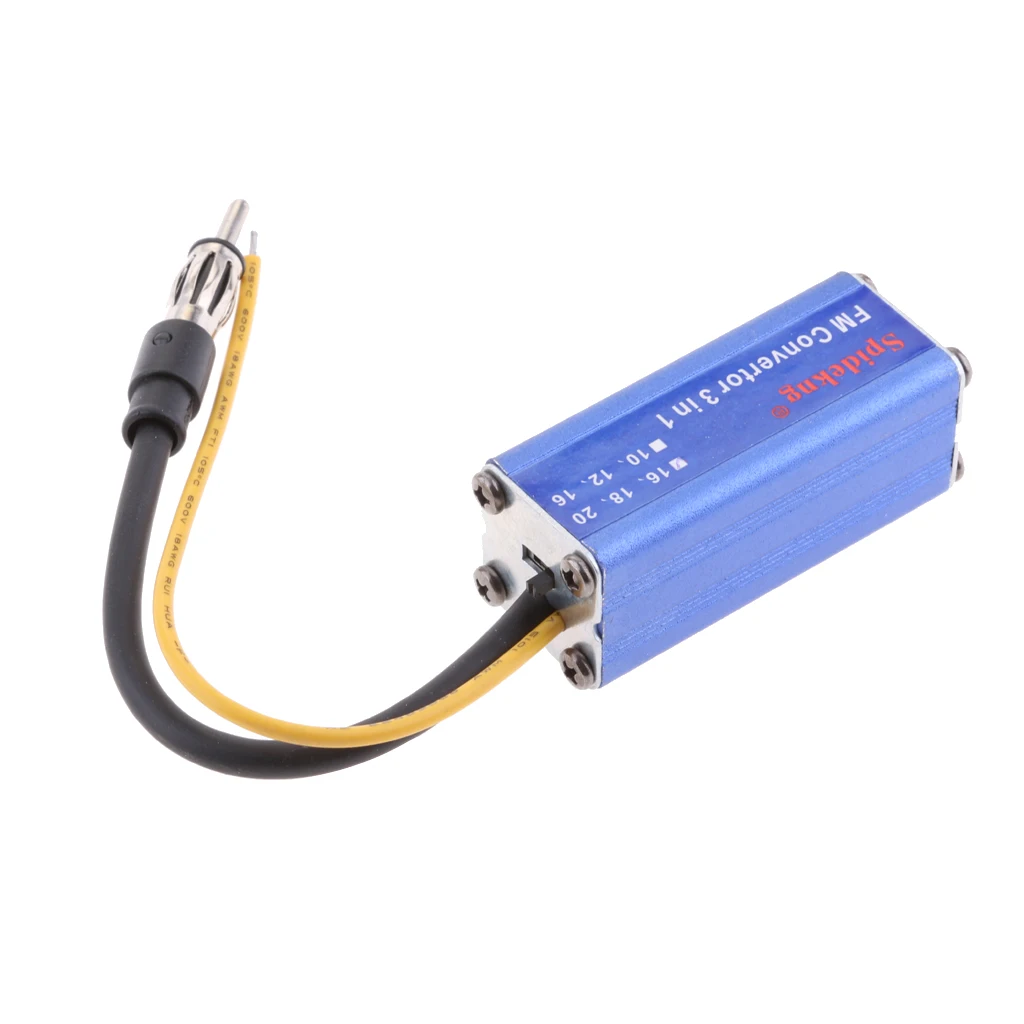 Синий Алюминиевый автомобильный 16 МГц MP3 FM-радио преобразователь передатчик 12 В постоянного тока
Синий Алюминиевый автомобильный 16 МГц MP3 FM-радио преобразователь передатчик 12 В постоянного тока