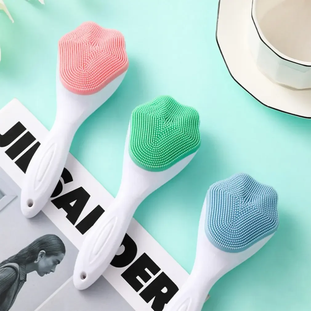 

Silicone Face Cleansing Brush Facial Cleanser Blackhead Removal Product Pore Cleaner Exfoliator Face Scrub Brush