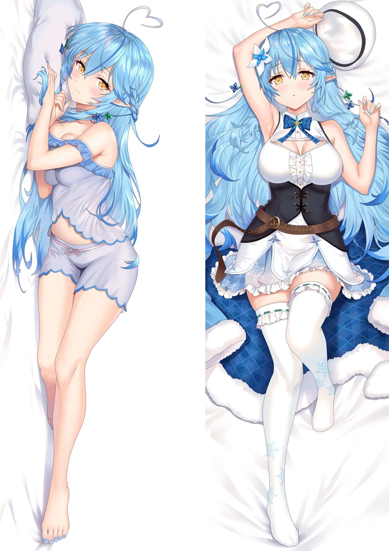 

Dakimakura Anime Lamy Yukihana VTuber Hololive Double Sided Print Pillowcase Life Size Body Pillow Cover