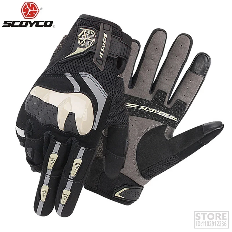 SCOYCO Summer Breathable Motocross Motorcycle Gloves Anti-Fall Racing Rider Protection TPU Shell Touch Screen MC-117
SCOYCO Summer Breathable Motocross Motorcycle Gloves Anti-Fall Racing Rider Protection TPU Shell Touch Screen MC-117