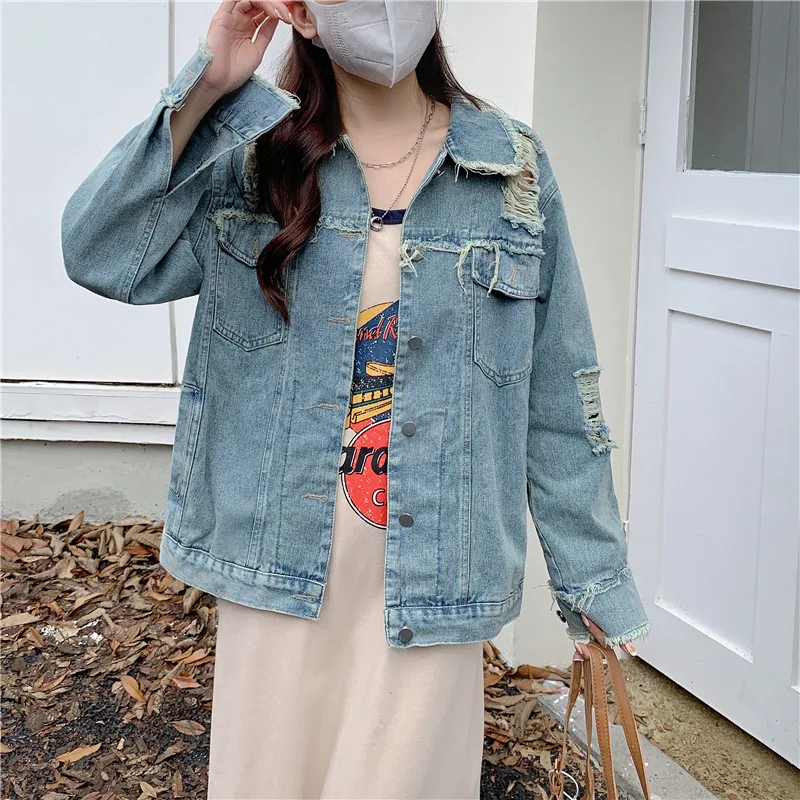 2022 New Women's Dress Early Autumn Design Jacket Workwear Denim Coat Women's Vintage Broken Free Shipping
2022 New Women's Dress Early Autumn Design Jacket Workwear Denim Coat Women's Vintage Broken Free Shipping
