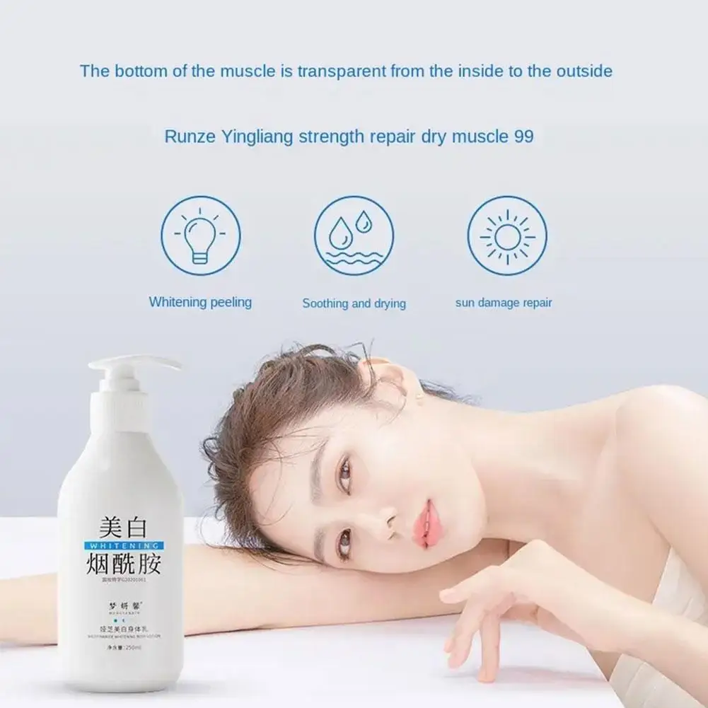 250 Ml Brightening Body Lotion Niacinamide Refreshing Moisturising Skin Repair Body Cream For Arms And Legs I4M9
250 Ml Brightening Body Lotion Niacinamide Refreshing Moisturising Skin Repair Body Cream For Arms And Legs I4M9