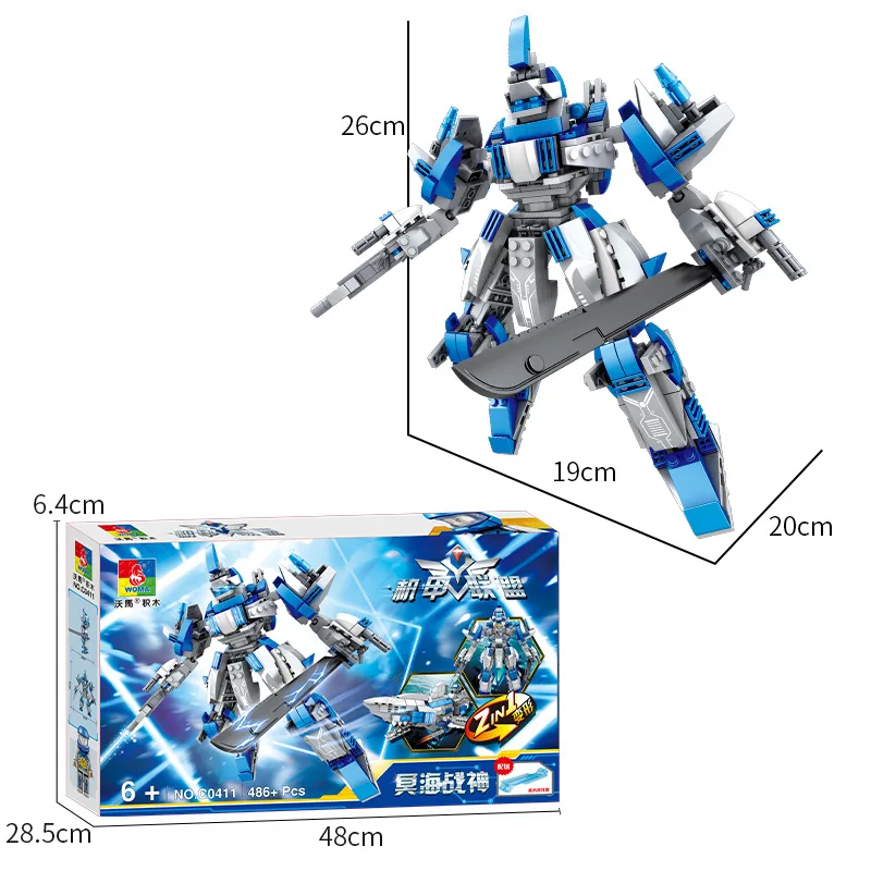 Ultimate Transformation Robot Building Blocks for Boys - Conquer the Ghost Sea with Warlordmech Shark Must-Have Children's Toy
Ultimate Transformation Robot Building Blocks for Boys - Conquer the Ghost Sea with Warlordmech Shark Must-Have Children's Toy