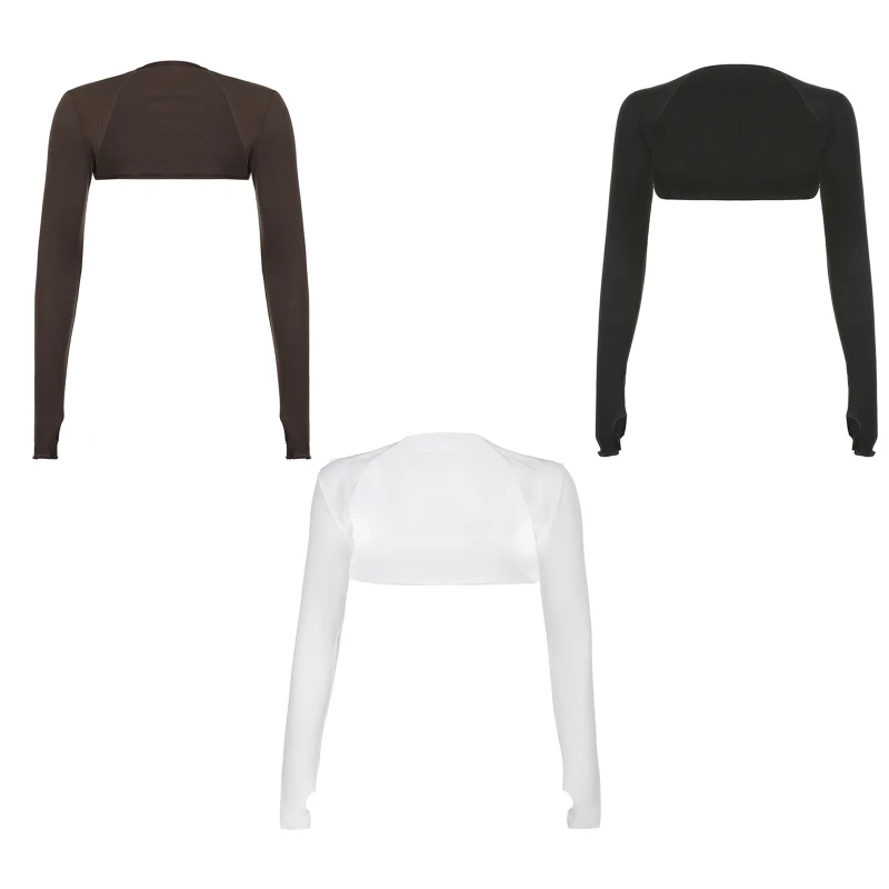 Women Thumbhole Long Sleeve Shrug Solid Color Open Front Cropped Cardigan Top Bodycon Fit Sunscreen drop shipping
Women Thumbhole Long Sleeve Shrug Solid Color Open Front Cropped Cardigan Top Bodycon Fit Sunscreen drop shipping