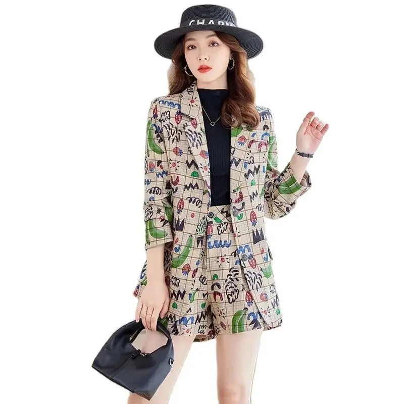 Color Printing Fashion Small Suit Jacket In The Autumn Of 2024, The New Korean Version Of Loose Casual Long-sleeved Suit Suit
Color Printing Fashion Small Suit Jacket In The Autumn Of 2024, The New Korean Version Of Loose Casual Long-sleeved Suit Suit